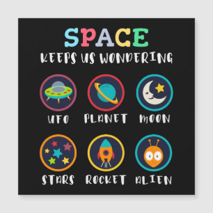 Carte Magnétique L'espace nous fait nous poser des questions