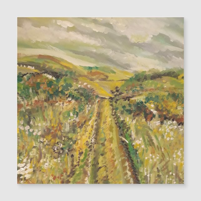 Carte Magnétique L'été sur les collines (Devant)