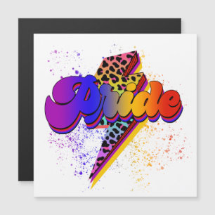Carte Magnétique LGBTQIA+ Soutien de la fierté Sensibilisation