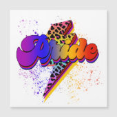 Carte Magnétique LGBTQIA+ Soutien de la fierté Sensibilisation (Devant)