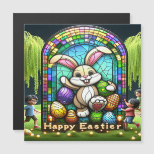 Carte Magnétique L'Idéationnelle Abstraite du lapin de Pâques