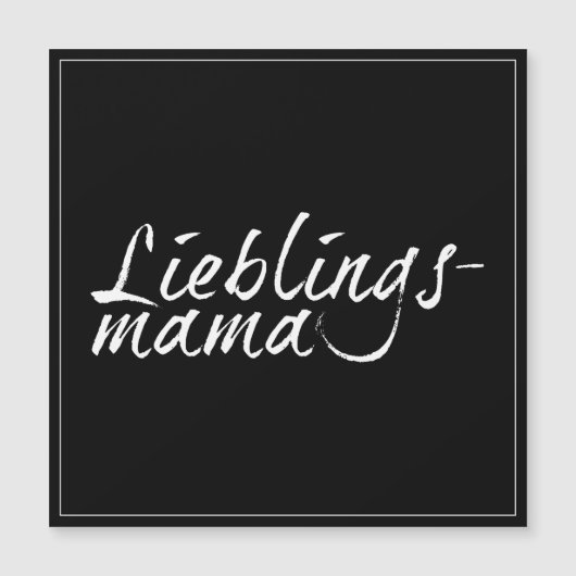 Carte Magnétique Lieblingsmama - weiß 00001 (Devant)