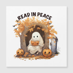 Carte Magnétique Lire en paix Boo Fantôme