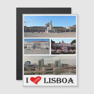Carte Magnétique Lisbonne - I Love - Portugal -