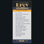 Carte Magnétique Liste de contrôle Shabbos Erev Rappel magnétique<br><div class="desc">Notre Erev Shabbos Checklist Magnetic Reminder est une façon élégante et classe de s'assurer que tout se fait avec beaucoup de temps à perdre sur Erev Shabbos! C'est un ajout formidable à un manos de Mishloach à thème Shabbos. Nous n'allumons jamais de bougies de shabbos avant de tomber sur cette...</div>