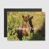Carte Magnétique Little Wallaby (Devant / Derrière)