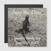 Carte Magnétique Lizard noir (Devant / Derrière)