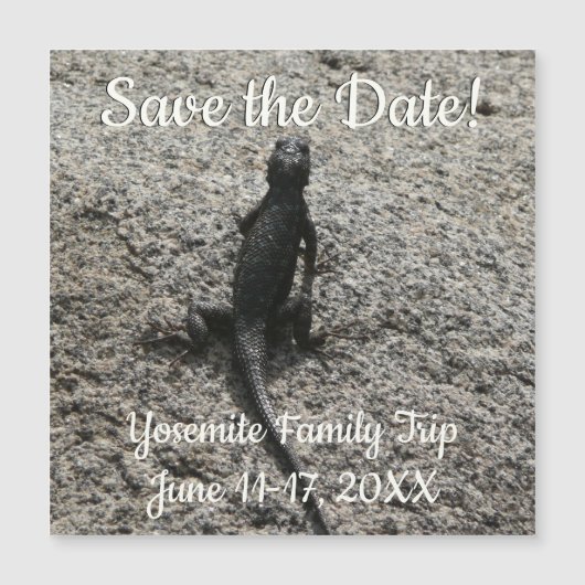 Carte Magnétique Lizard noir (Devant)