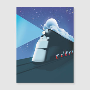 Carte Magnétique Locomotive Art Déco