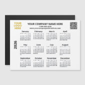 Carte Magnétique Logo 2026 personnalisé Calendrier magnétique profe (Devant / Derrière)