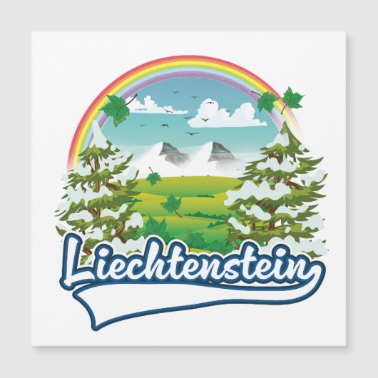 Carte Magnétique logo de Liechtenstein Travel (Devant)