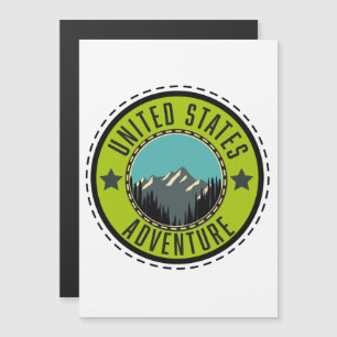 Carte Magnétique logo de United States Adventure