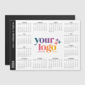 Carte Magnétique Logo professionnel personnalisé Calendrier magnéti (Devant / Derrière)