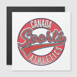 Carte Magnétique Logo rouge Canada Sports Athletic
