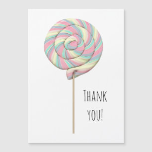 Carte magnétique Lollipop Tourbillon Rose