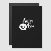Carte Magnétique Look classique de Halloween de Sister Boo (Devant / Derrière)