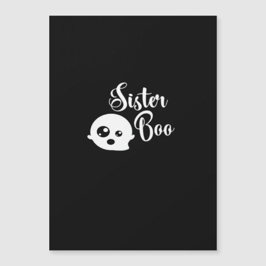 Carte Magnétique Look classique d'Halloween de Sister Boo (Devant)
