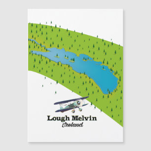 Carte Magnétique Lough Melvin Irlande