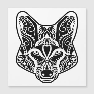 Carte Magnétique Loup tribal