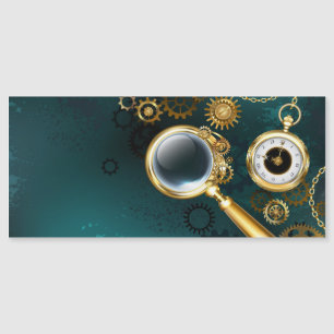 Carte Magnétique Loupe en style Steampunk