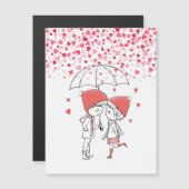 Carte Magnétique Love Rain (Devant / Derrière)