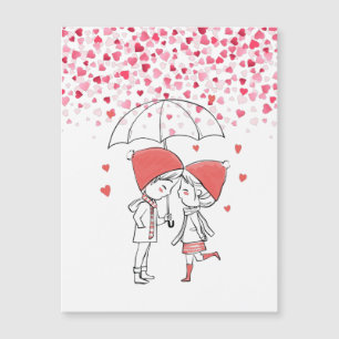 Carte Magnétique Love Rain