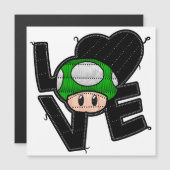 Carte Magnétique Love Toad - Aimant Vert (Devant / Derrière)