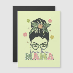 Carte Magnétique Lucky Mama - Messy Bun - Clover St. Patrick