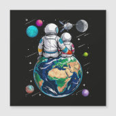 Carte Magnétique Lune et astronaute (Devant)
