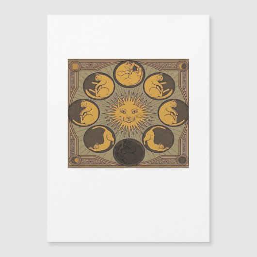 Carte Magnétique Lune Whimsigoth Classique (Devant)