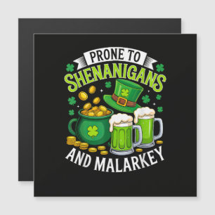 Carte Magnétique Lutins irlandais de la Saint-Patrick enclins aux f