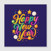 Carte Magnétique Luxury New Year (Devant)