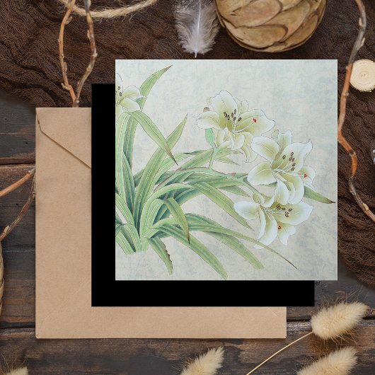 Carte Magnétique Lys blancs