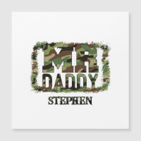 M. Daddy Camouflage Design avec nom personnalisé