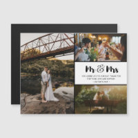 M. et Mme Merci Mariage de collection photo