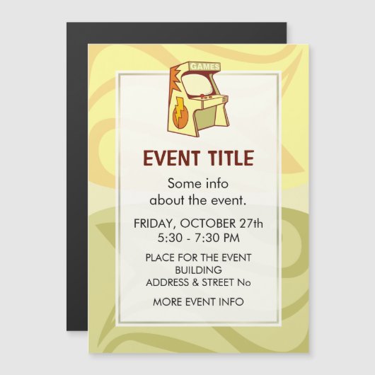 Carte Magnétique Machine d'arcade (Devant / Derrière)