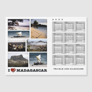 Carte Magnétique Madagascar - I Love -