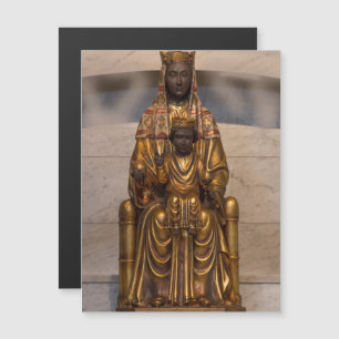 Carte Magnétique Madone de Montserrat Vierge noire Vierge Marie