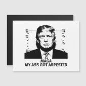 Carte Magnétique MAGA indiqué (Devant / Derrière)