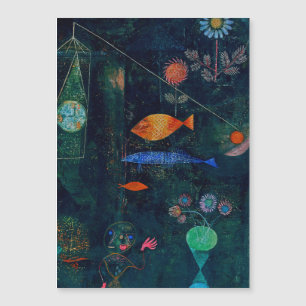 Carte Magnétique Magie de poisson de Paul Klee Peinture Abstraite A