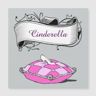 Carte Magnétique Magnat de bannière personnalisée Cinderella Slippe