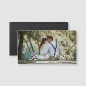 Carte Magnétique Magnetic card save the date to customize (Devant / Derrière)