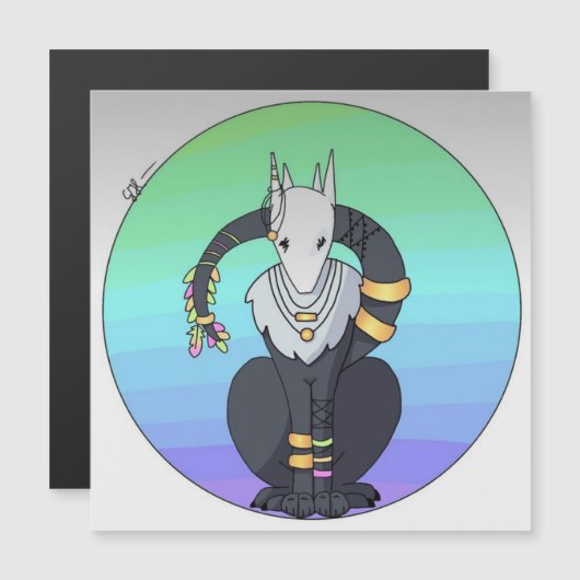 Carte Magnétique Magnétisme de l'animal (Devant / Derrière)