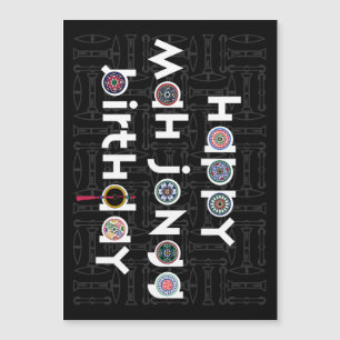 Carte Magnétique Mah Jongg Dots Anniversaire