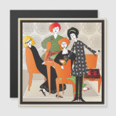 Carte Magnétique Mah Jongg Jeu à plat aimant (Devant / Derrière)