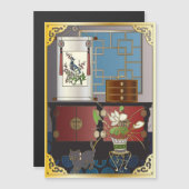 Carte magnétique Mah Jongg Red Cabinet (Devant / Derrière)