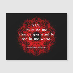 Carte Magnétique Mahatma Gandhi Sagesse Dire action