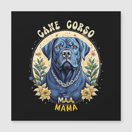 Carte Magnétique Maman Cane Corso (Devant)