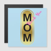 Carte Magnétique Maman, Merci ! (Devant / Derrière)