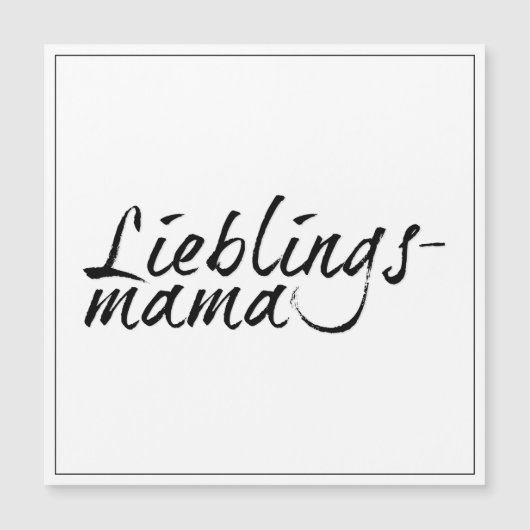 Carte Magnétique Maman préférée (Devant)